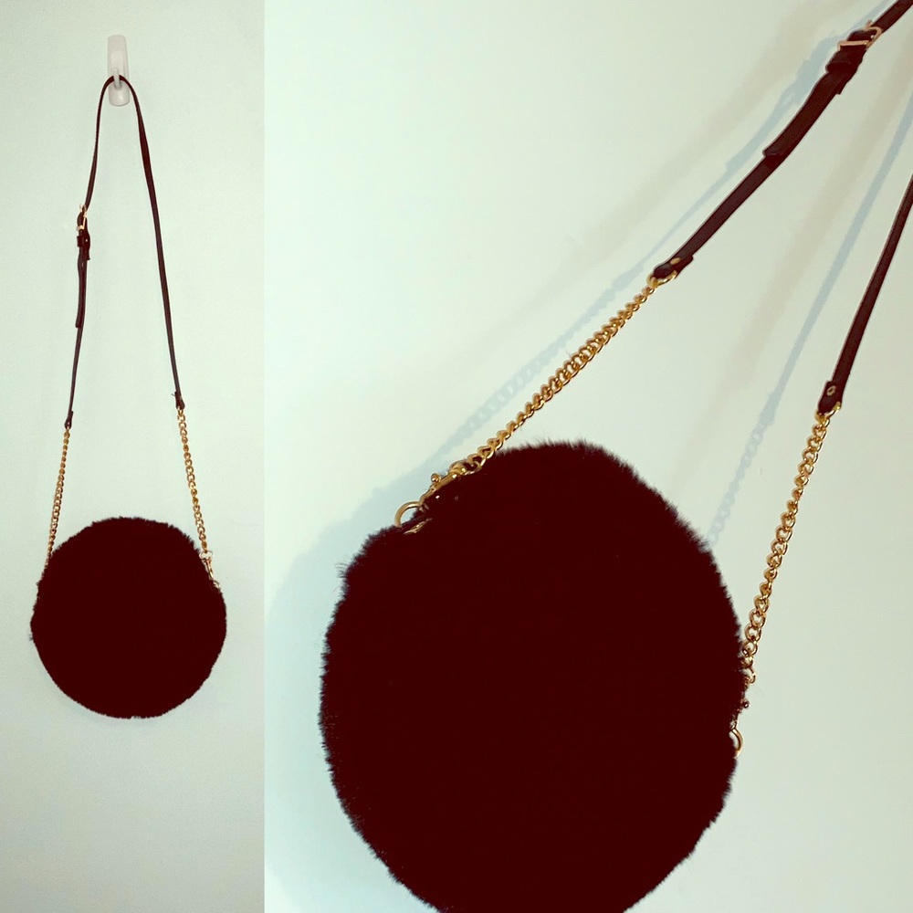 New Black Furry Purse $35.99